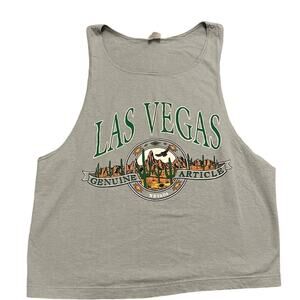 Southwestern Cactus Las Vegas, Nevada Genuine Article Tank Top - Green - XL